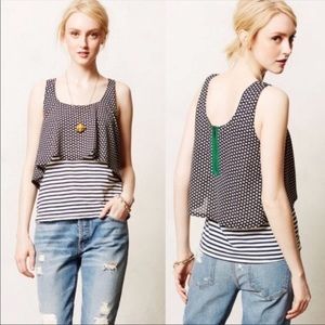Meadow Rue Anthropologie Layered Tank Top